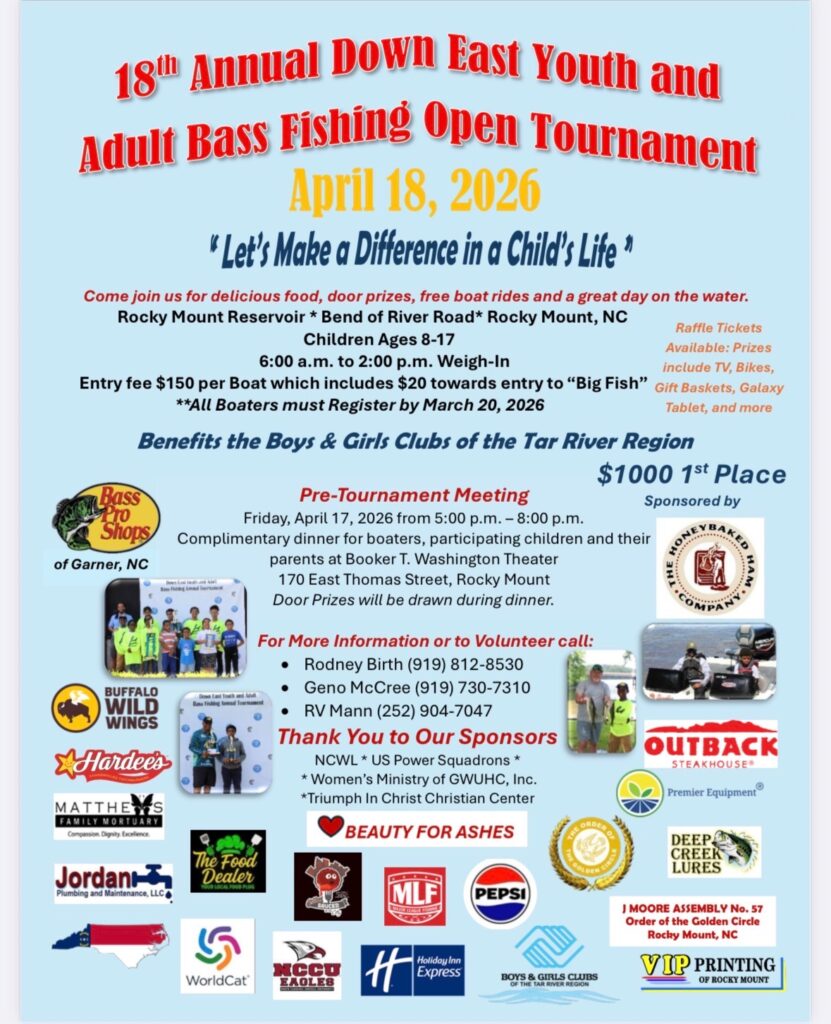 18th Annual Down East Youth Fishing Tournament 2026
